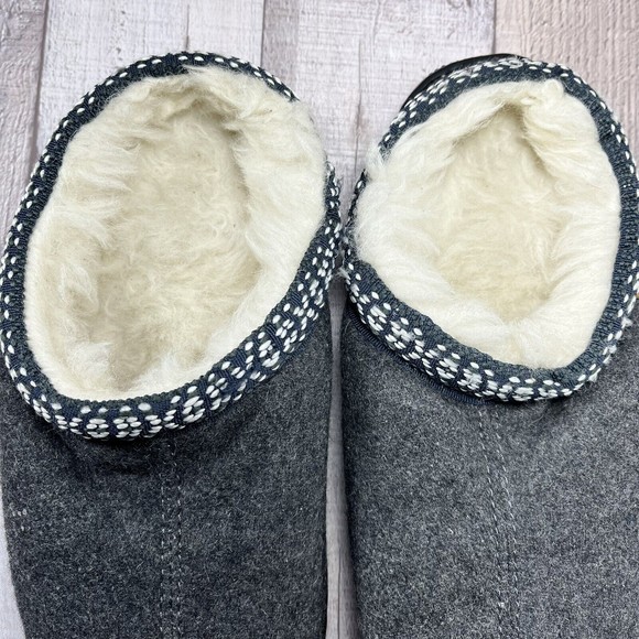 Emu Ridge Australia Women's Mule Slippers Slip on Shoes Merino Wool Gray Size 7 - Picture 9 of 12